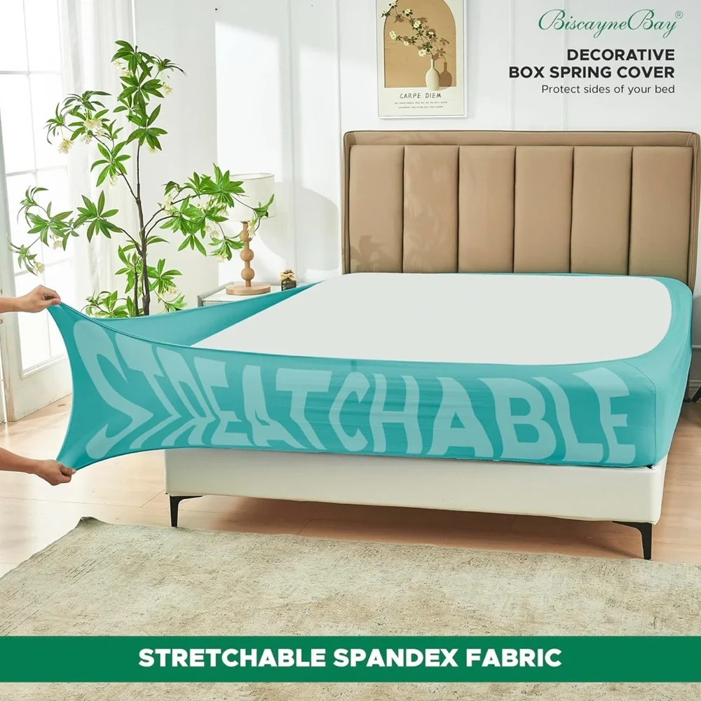 NWT BiscayneBay Decorative Box Spring Cover – King/Cal King – Aqua